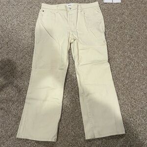 Hudson Jeans Cream Boot Cut Pants